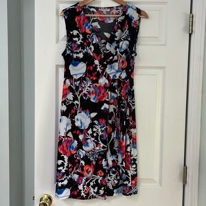 Dana Buchman Wrap Floral Dress